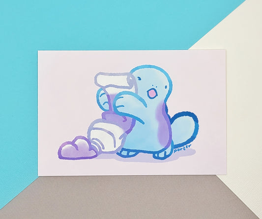 Quag with Paint Tube Mini Print