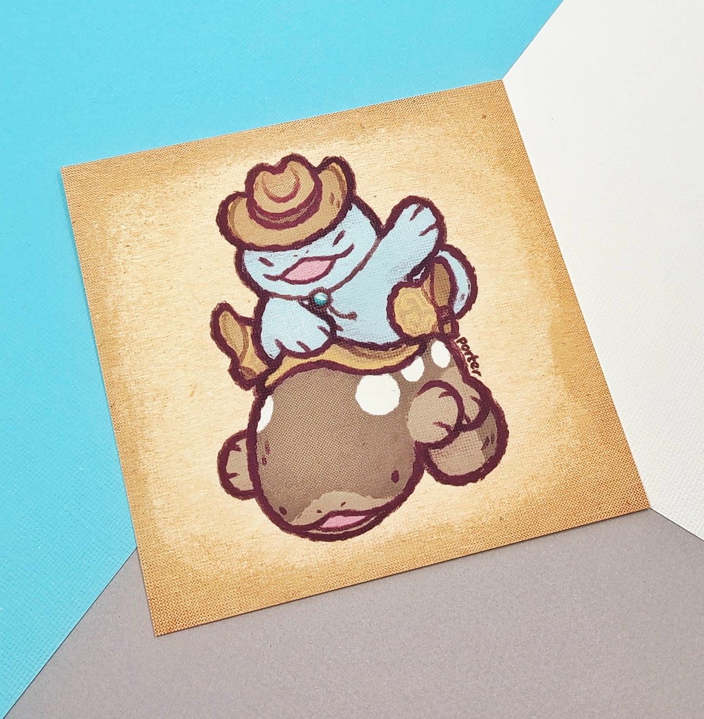 Yeehaw! Quag & Clod Mini Print