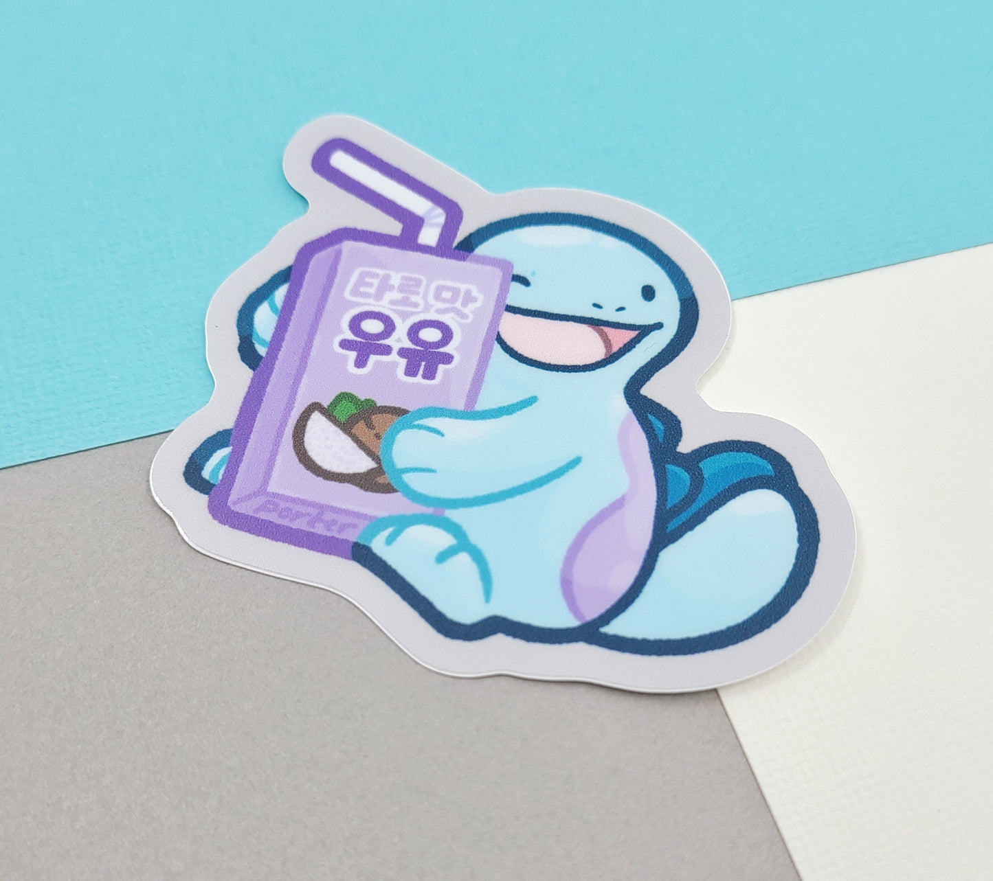 Quag with Taro Milk Sticker