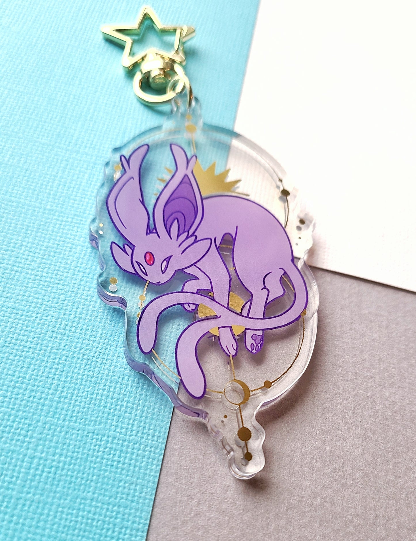 Esp Gold Foil Acrylic Charm