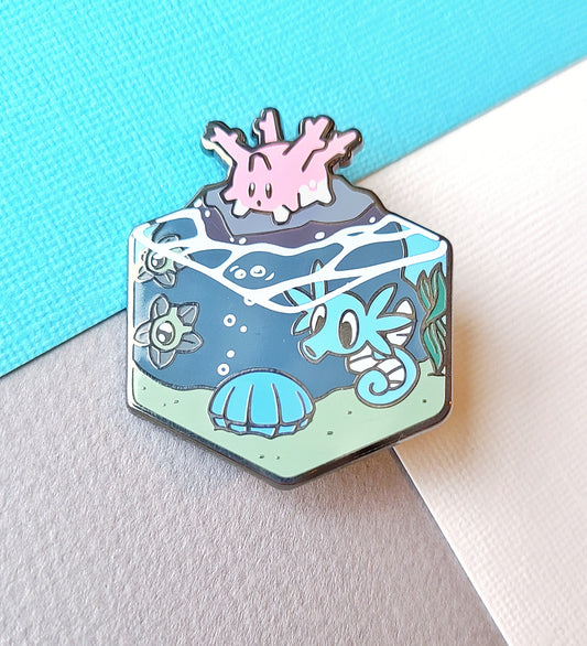PokeHabitat: Rock Pool Enamel Pin