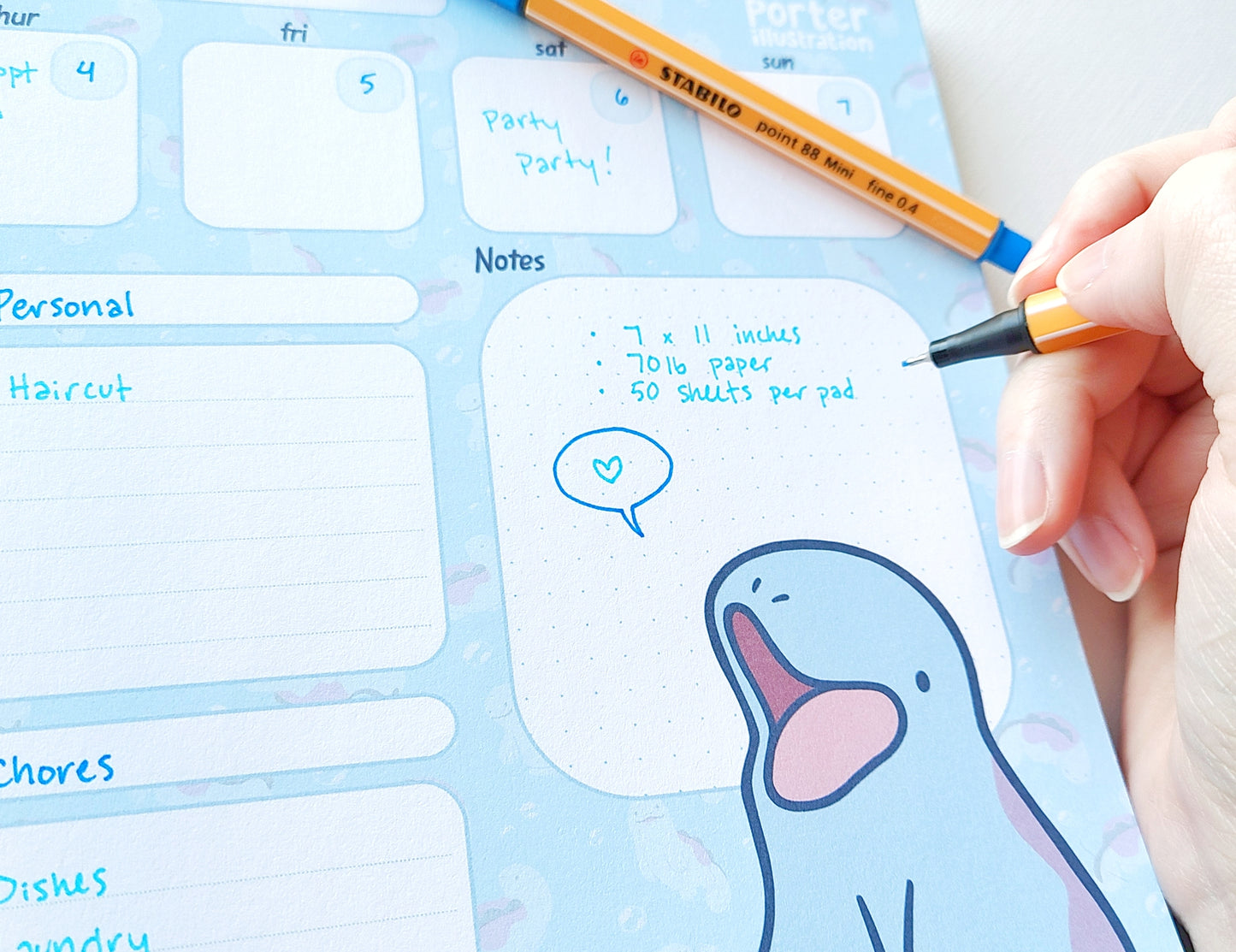 Quag Weekly Desktop Planner