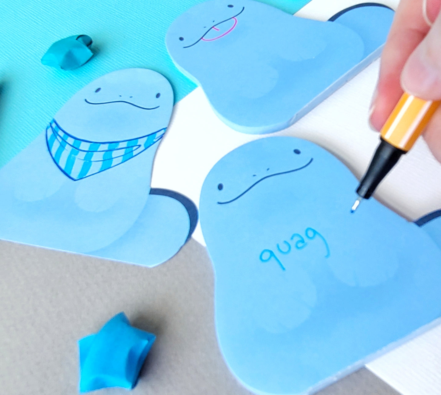 Quag Shaped Memo Pad