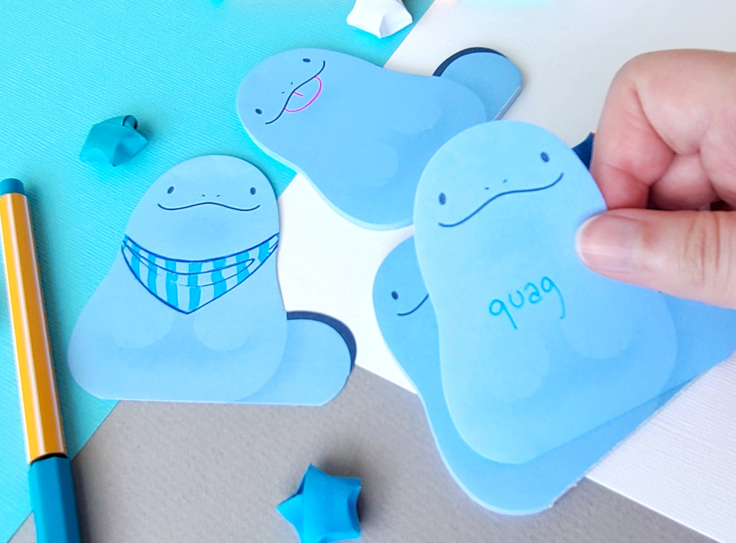 Quag Shaped Memo Pad