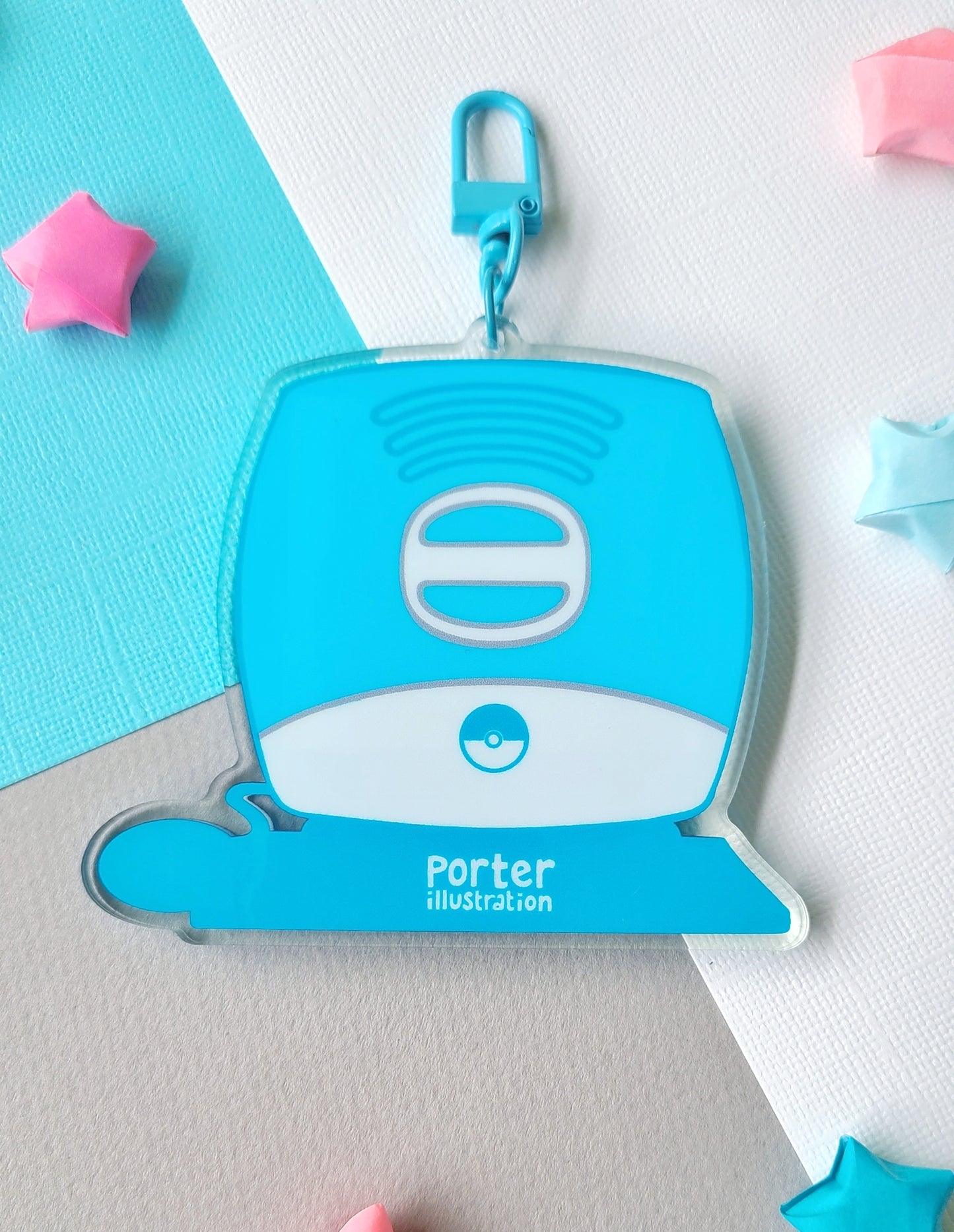 Polygon Cyber Shaker Acrylic Charm
