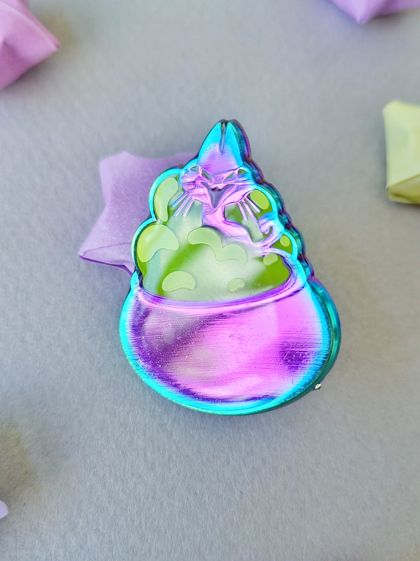 Witch's Brew: Halloween Rainbow Enamel Pin