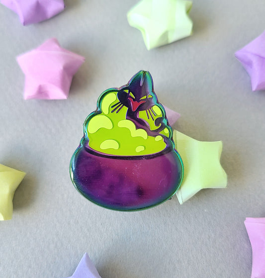Witch's Brew: Halloween Rainbow Enamel Pin
