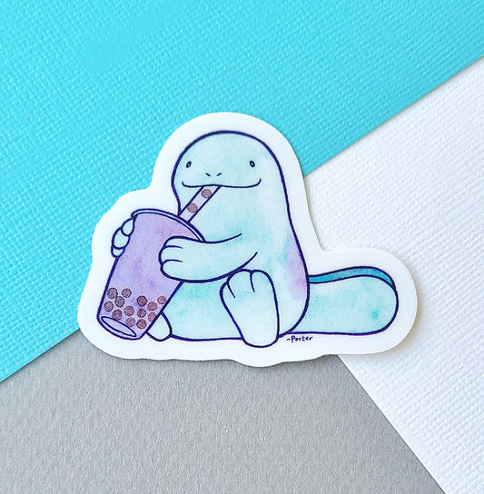 Quag Boba Vinyl Sticker