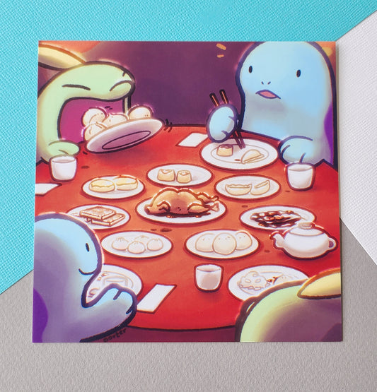 Dim Sum Quag and Gulp Mini Print