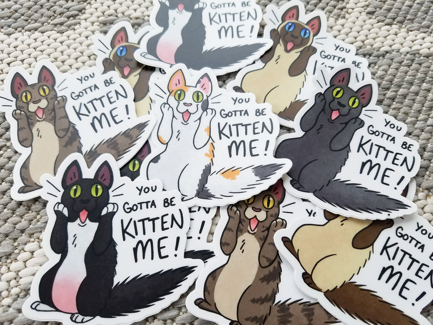 You Gotta be KITTEN ME! Stickers