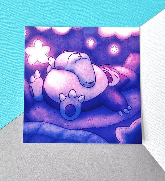 Snor & Quag Slumber Party Mini Print