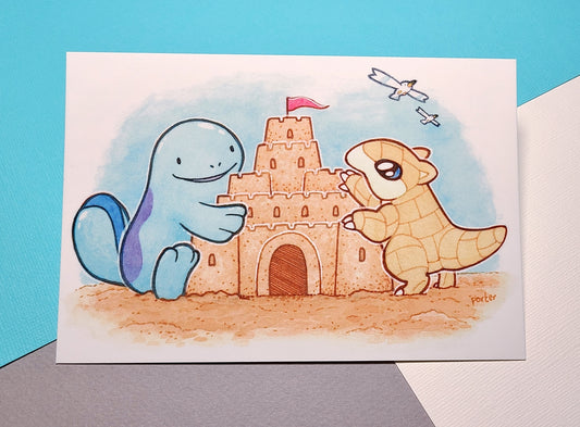 Sandcastle Quag & Shrew Mini Print