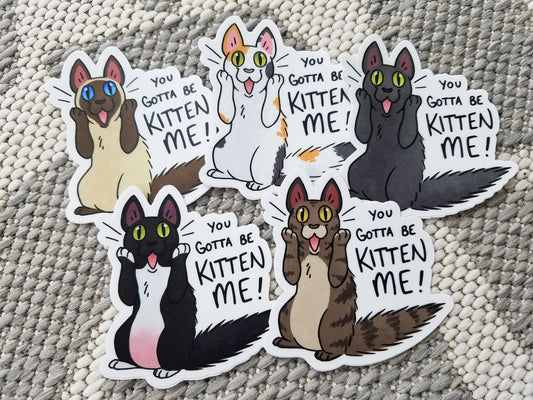 You Gotta be KITTEN ME! Stickers